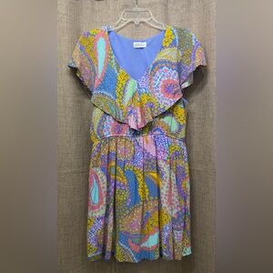 Emily Wonder Floral V-Neck Dress